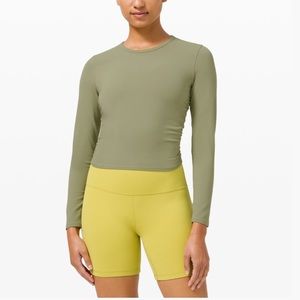 Lululemon Athletica - Olive Long Sleeve Top
